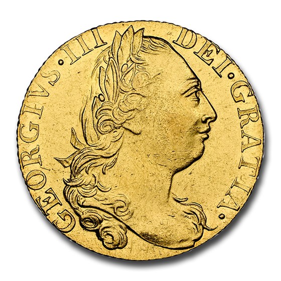 1776 Great Britain Gold Guinea George III MS-61 NGC 1776 Great Britain Gold Guinea George III MS-61 NGC